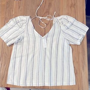 Ann Taylor linen top size small